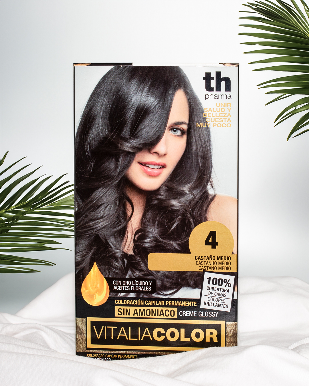 Kit Tinte en casa V-Color Tono 4 Castaño medio